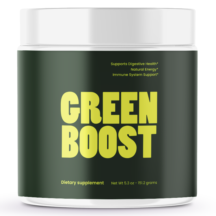 Green Boost Superfood Powder: 16 Super Fruits & Veggies and Bacillus Coagulan Probiotic (30 Servings)