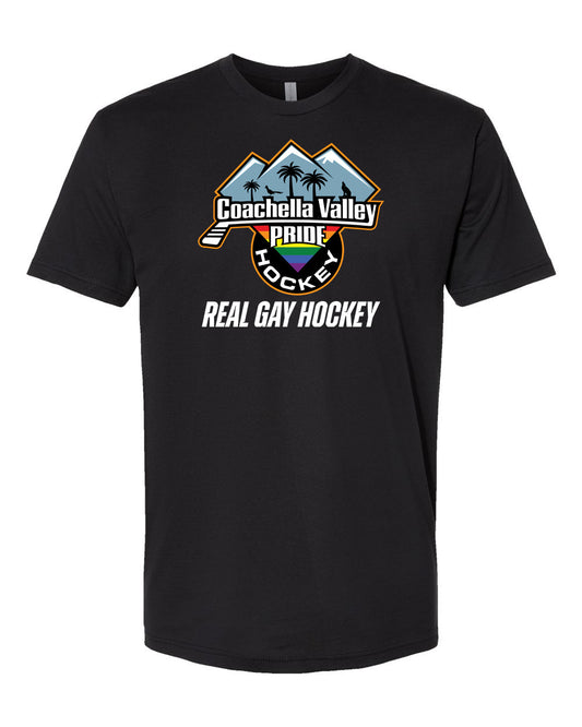 Coachella Valley Pride REAL GAY HOCKEY Tees