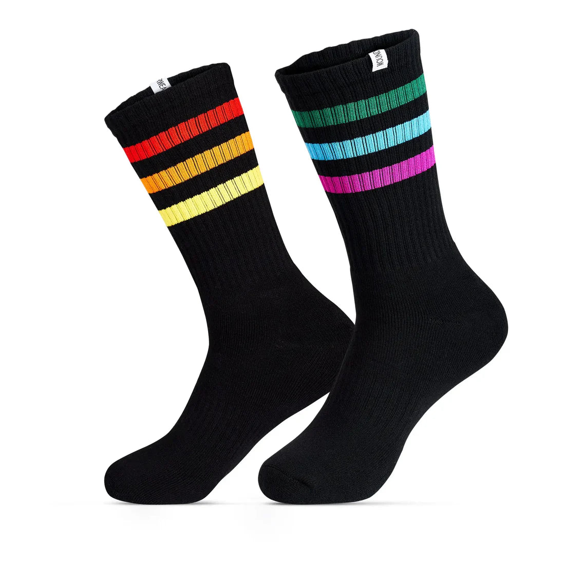 Pride Stripe Athletic Crew Socks