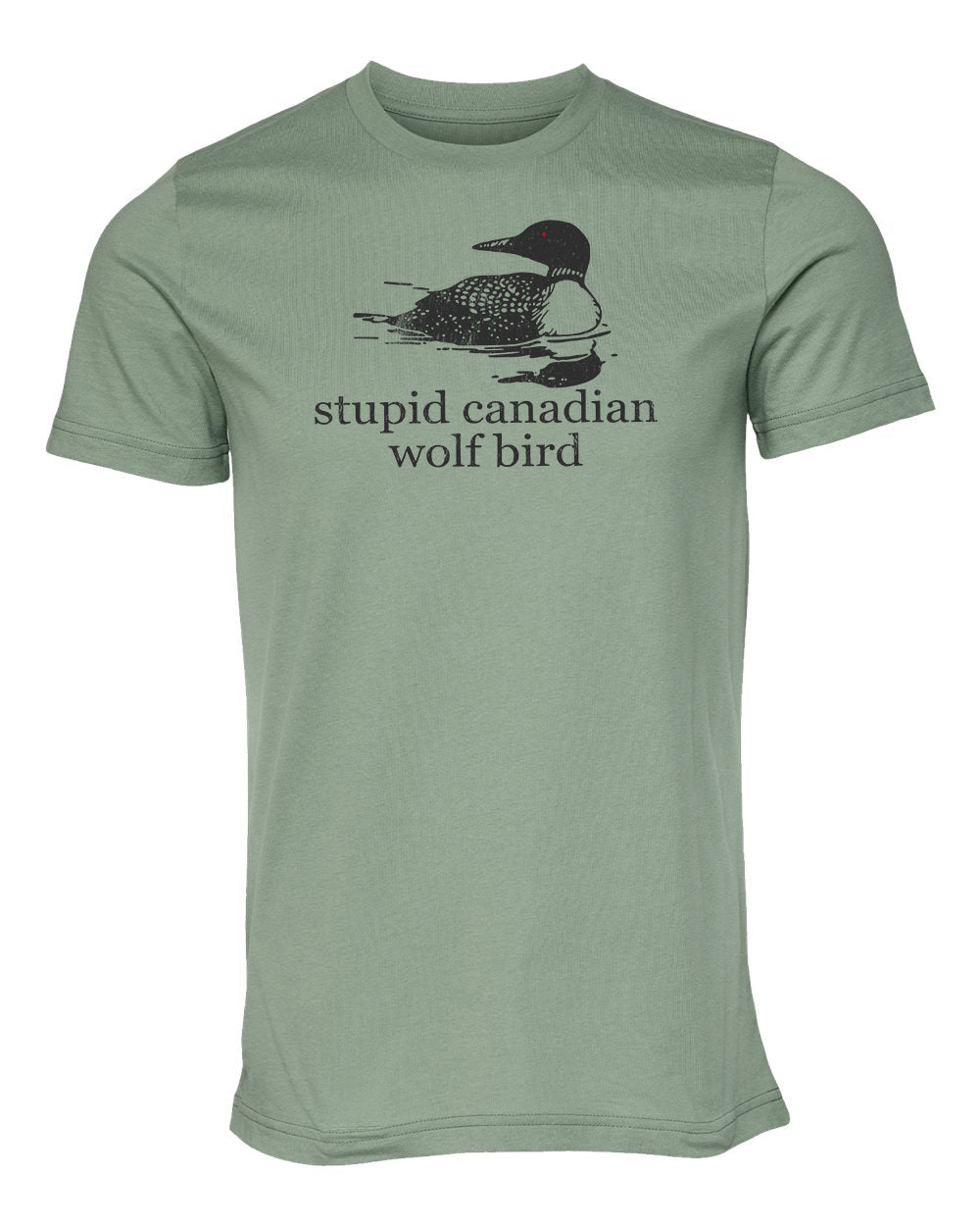 Stupid Canadian Wolf Bird Tee