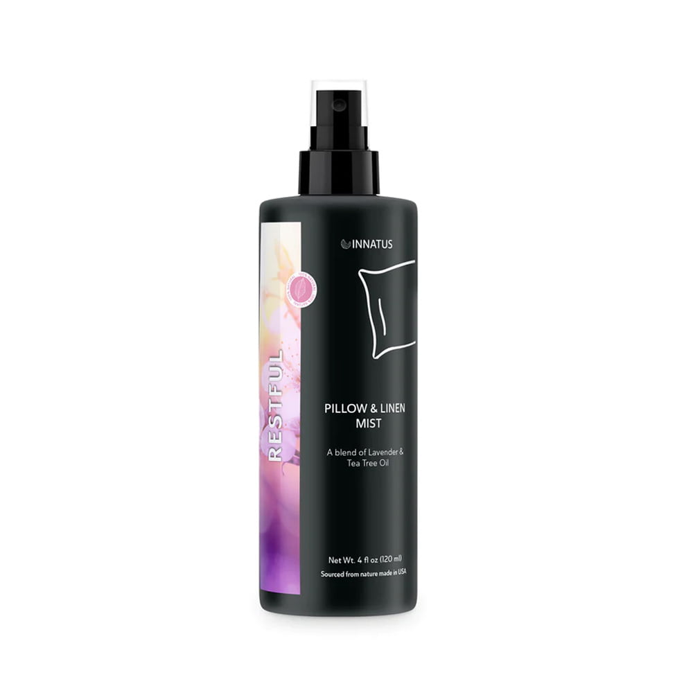 lavender and tea tree oil spray All-Natural Restful Pillow & Linen Spray
