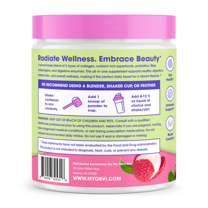 Collagen Greens - Strawberry Lychee