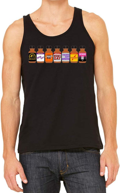 Poppers Monday Through Friday Week Calendar Gay Pride Tank Top Shirt