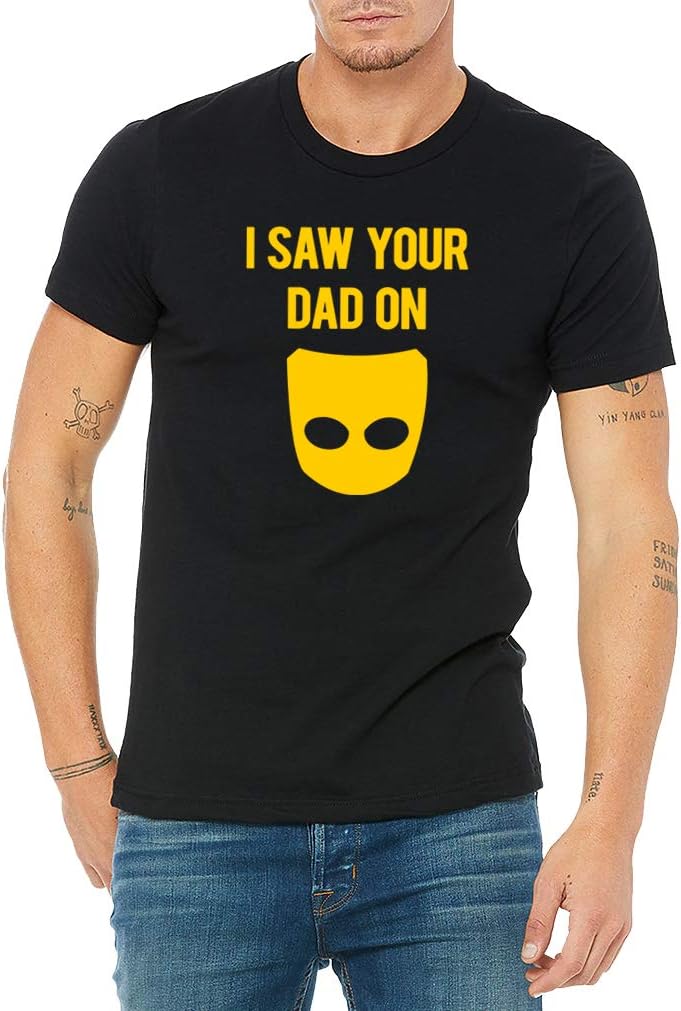 I Saw Your Dad on Grindr Slim Fit Gay Shirt