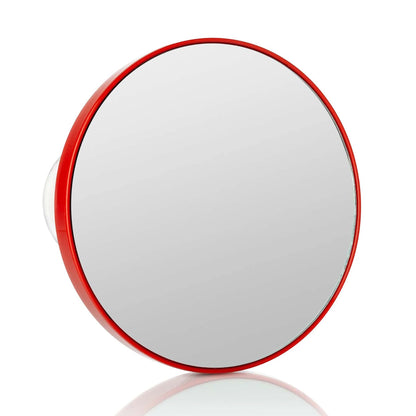 15X Vanity Mirror with Suction Lock - Scarlet