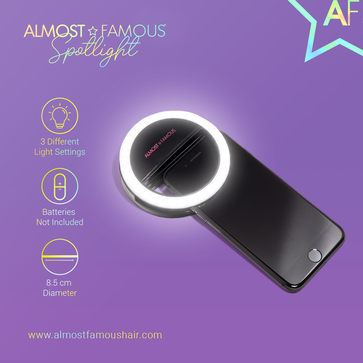 "Spotlight" LED Selfie Light - Black