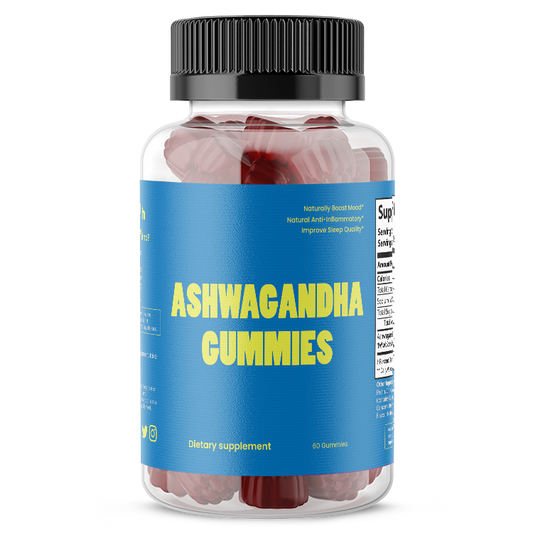 VB Health Ashwagandha Gummies, Mixed Berry Flavor, Stress Supplement (60 Gummies)