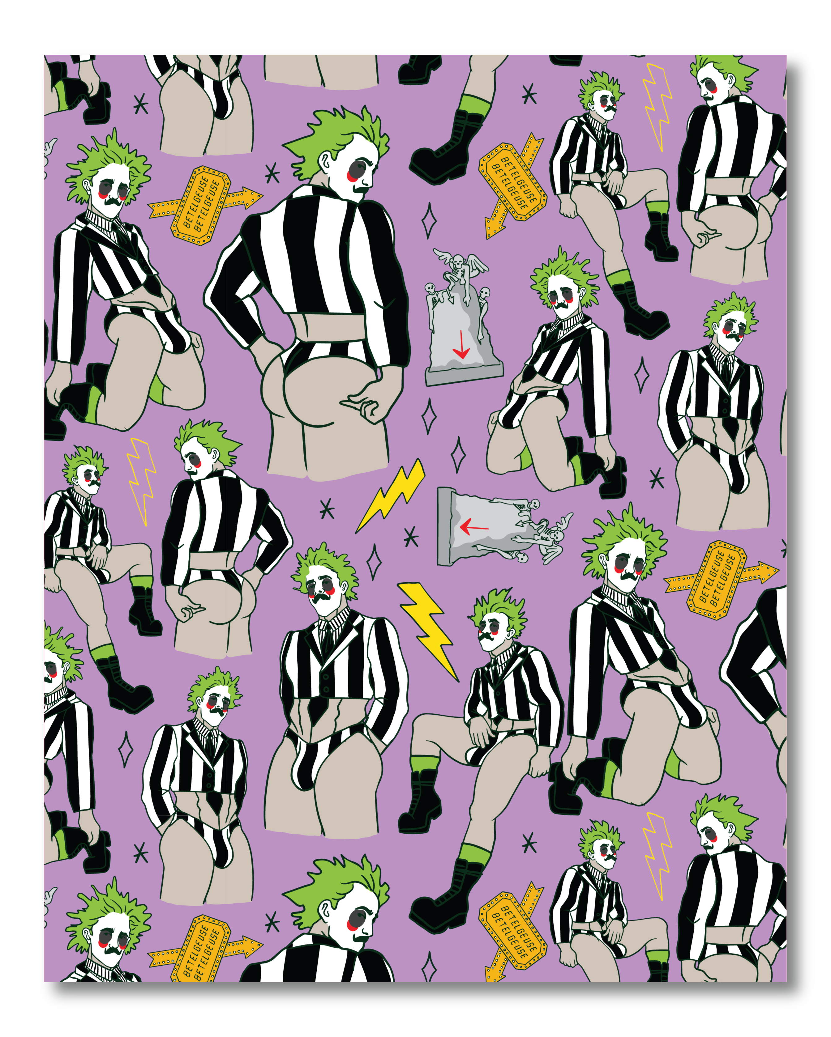 Beetlejuice Print 8x10