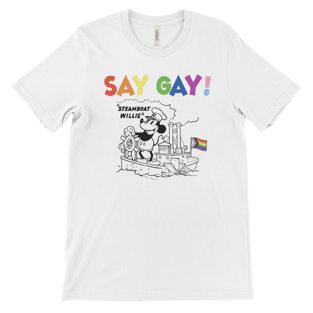 SAY GAY Steamboat Willie Mickey