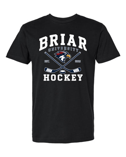 Off Campus LOGAN Tee with 22 on back and Briar logo on front in White, Black, and Navy Blue