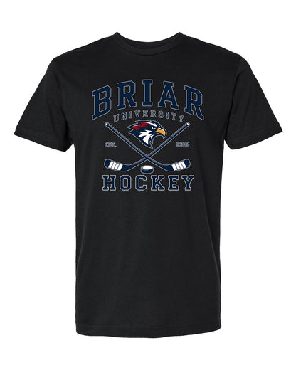 Off Campus Briar Hockey Tee in Black and White