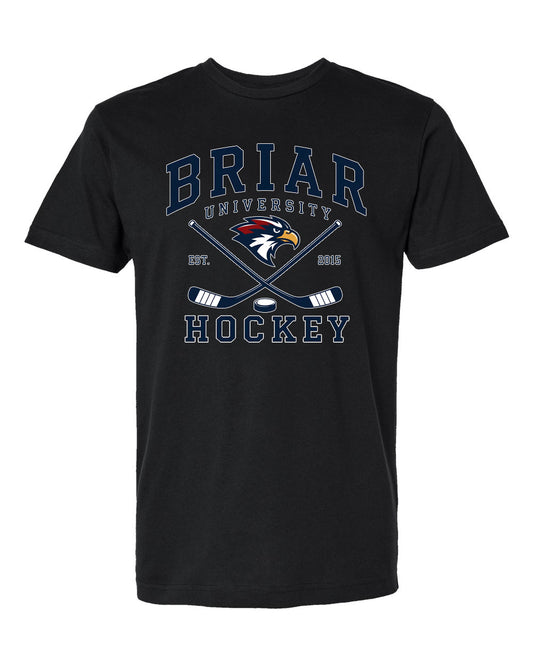 Off Campus Briar Hockey Tee in Black and White