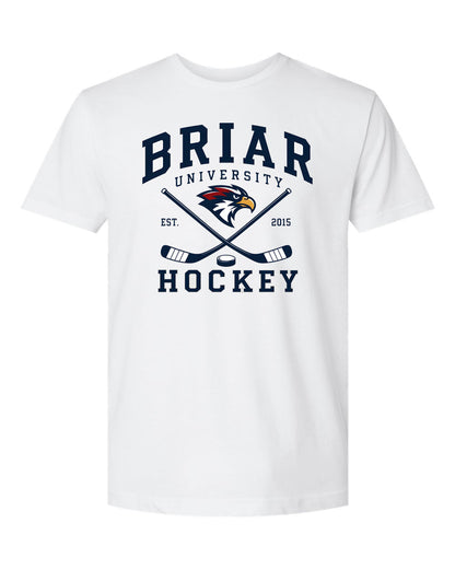 Off Campus Briar Hockey Tee in Black and White