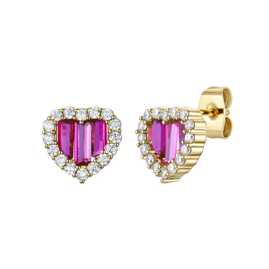 Heart Stud Earrings -  Inspired by Barbie