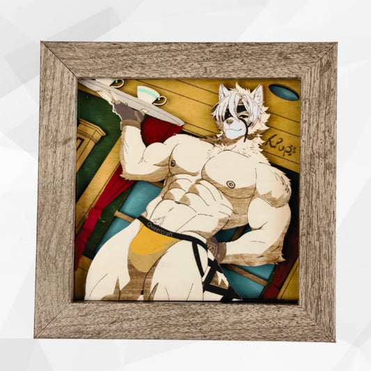 The Erotic Butler Shadowbox - 5"x5"