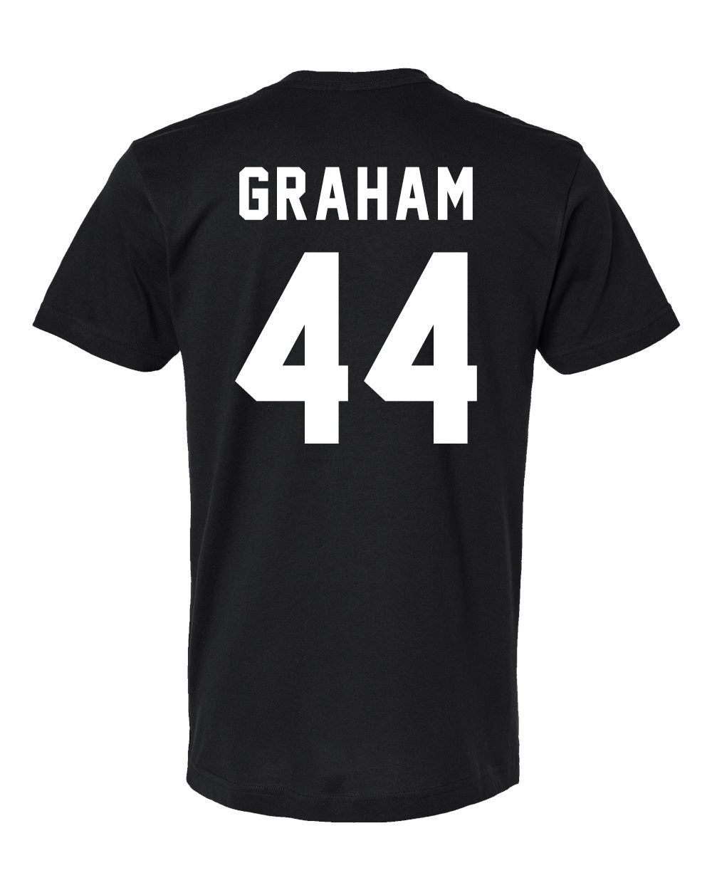 Off Campus GRAHAM Tee with 46 on back and Briar logo on front in White, Black, and Navy Blue