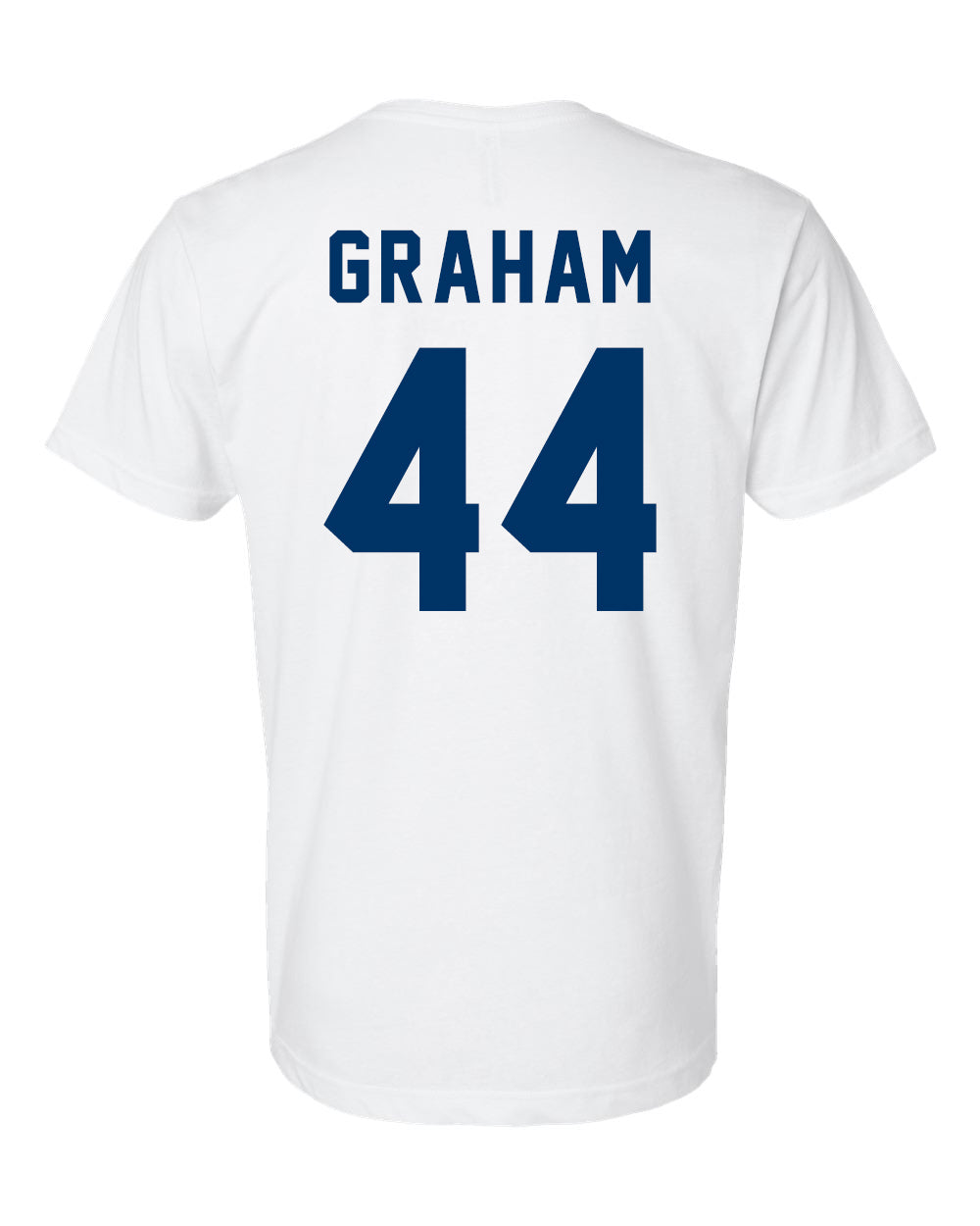 Off Campus GRAHAM Tee with 46 on back and Briar logo on front in White, Black, and Navy Blue