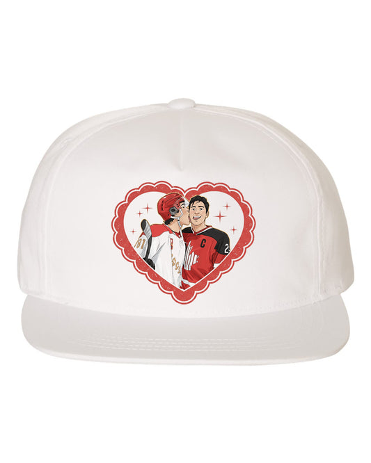 Heated Rivalry Hearts baseball style hat