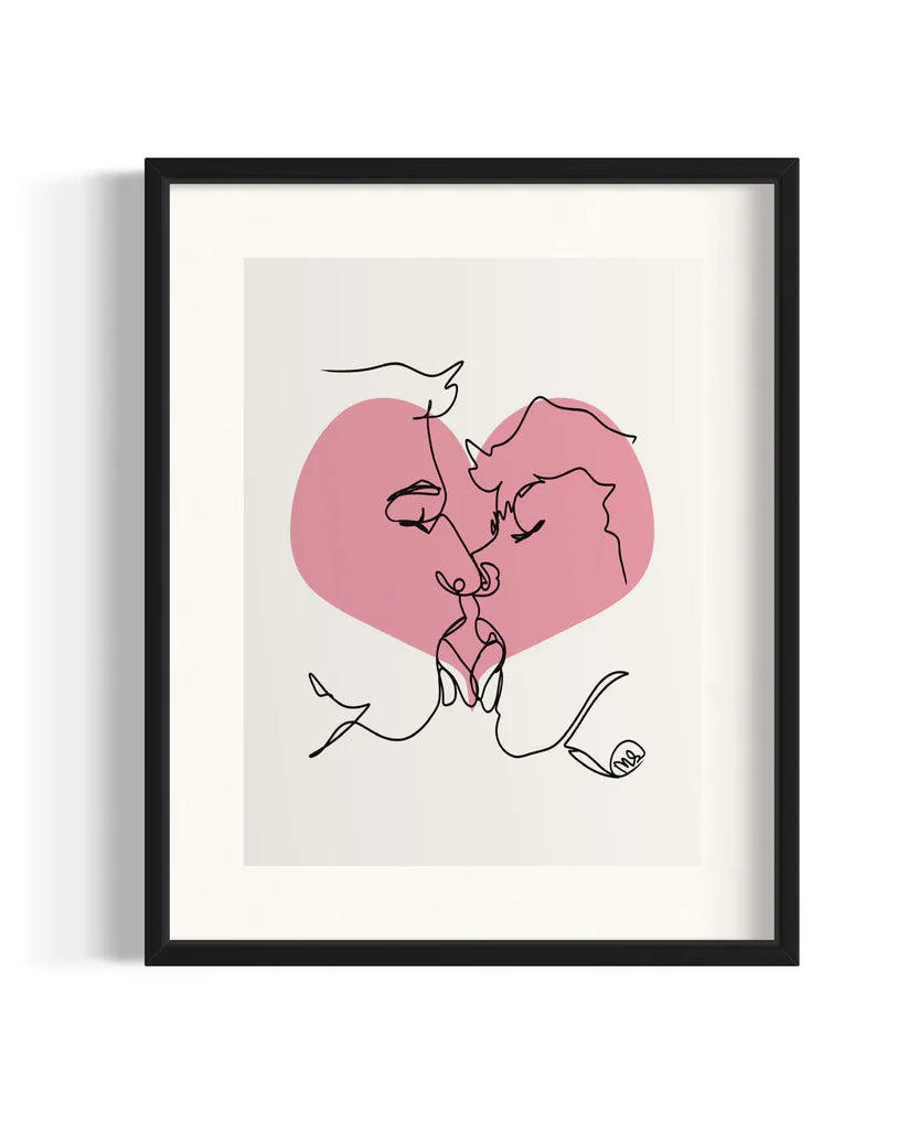 Love Kiss Art Print