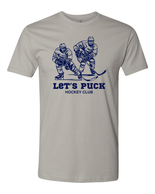 Lets Puck Tee in Silver