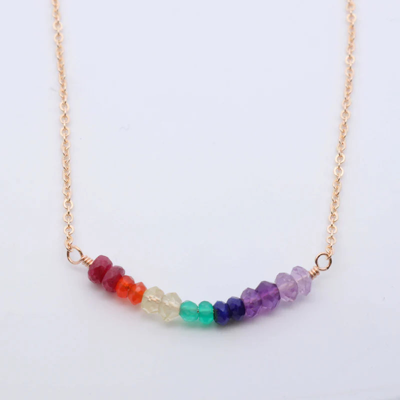 Rainbow Gem Necklace