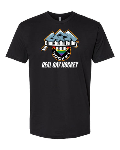 Coachella Valley Pride REAL GAY HOCKEY Tees