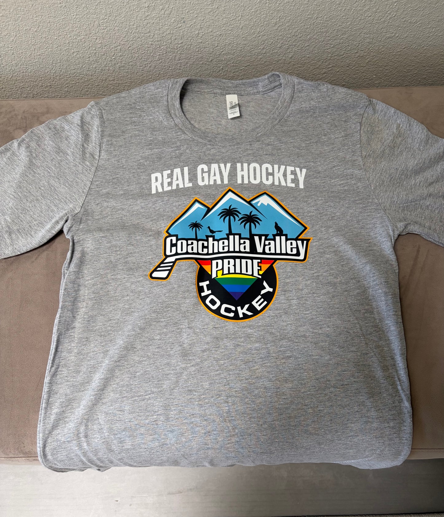 Coachella Valley Pride REAL GAY HOCKEY Tees