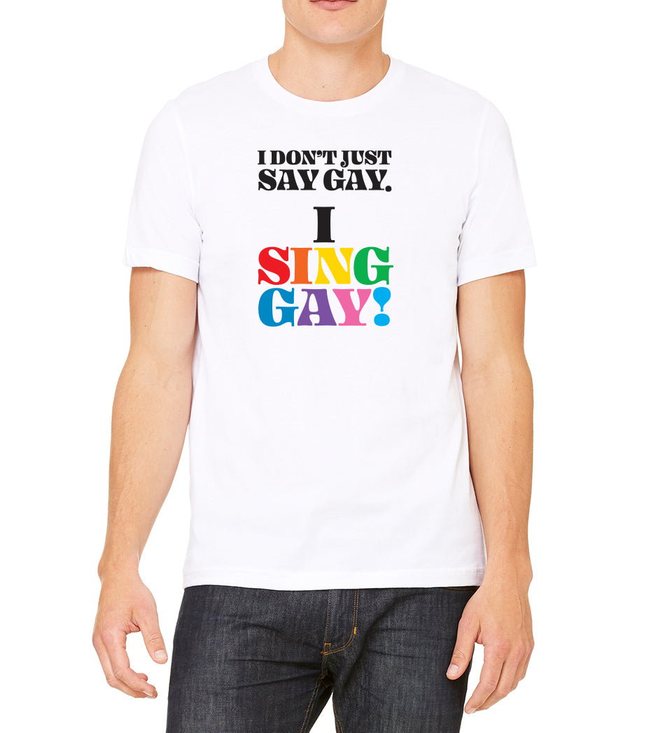 GALA I Sing Gay T with GALA logo on Back