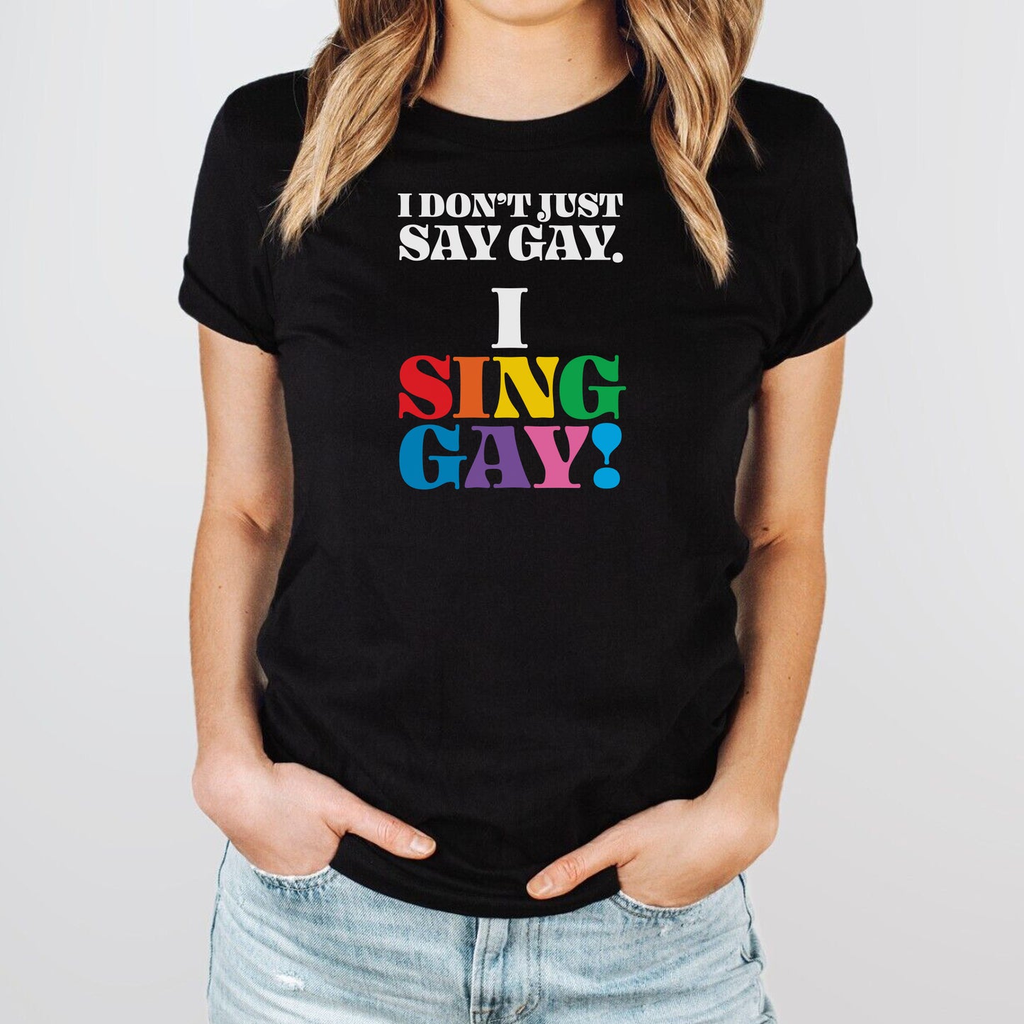 GALA I Sing Gay T with GALA logo on Back