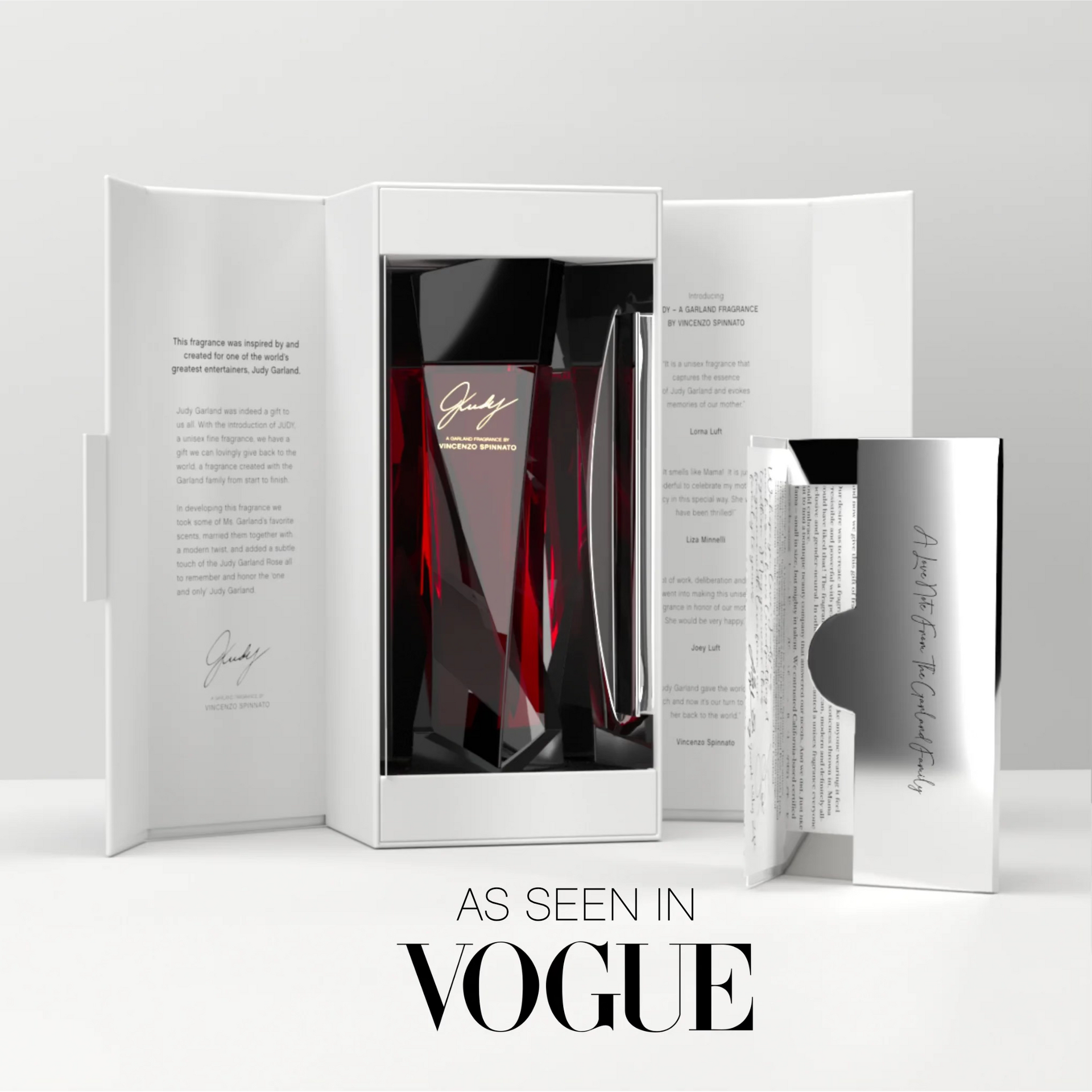 Judy A Garland fragrance by Vince Spinnato, with keepsake bottle