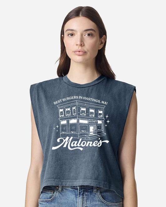 Off Campus Malone's Weathered Grey Tank
