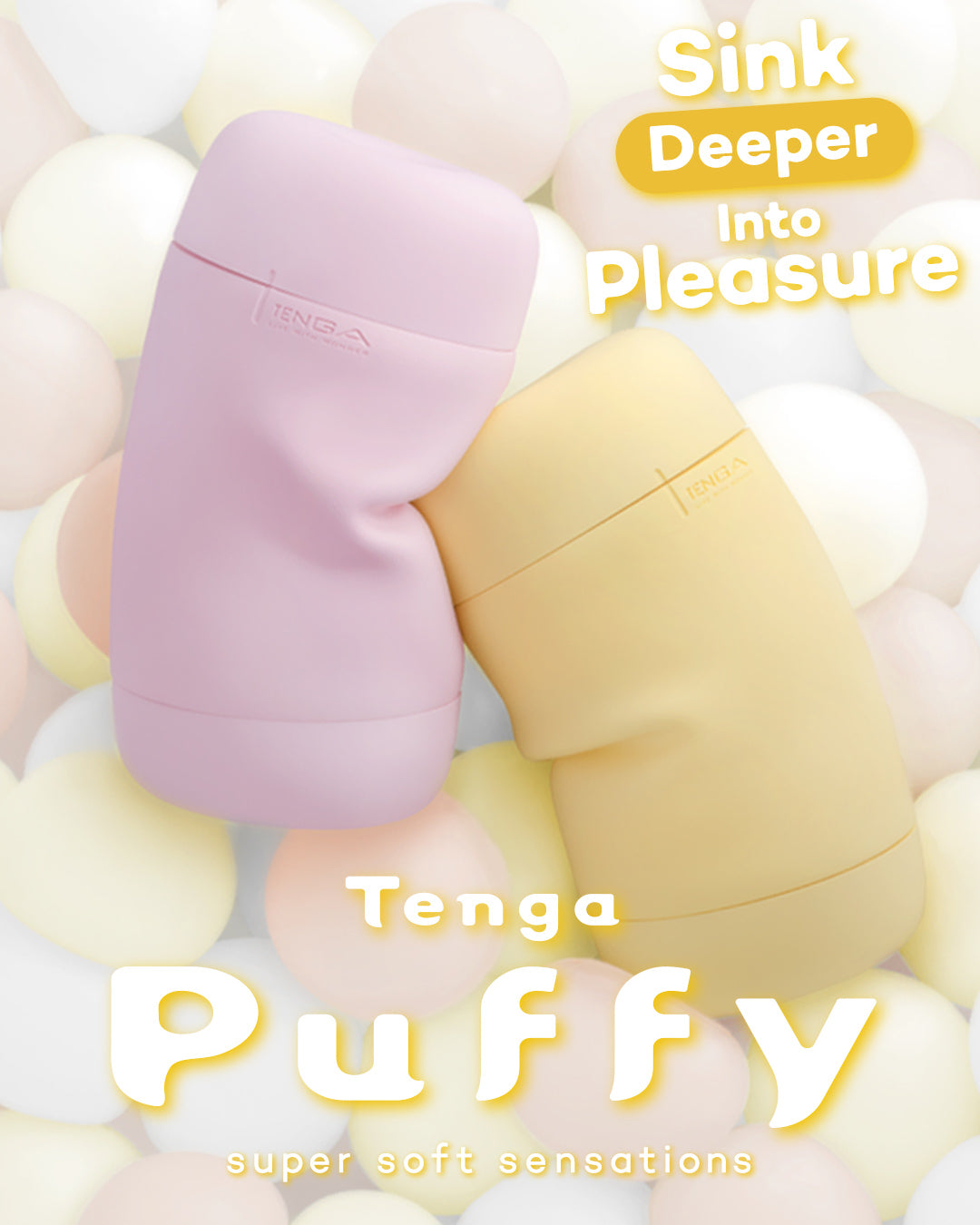 TENGA PUFFY CUSTARD YELLOW