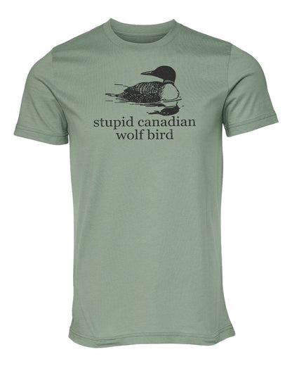 Stupid Canadian Wolf Bird Tee