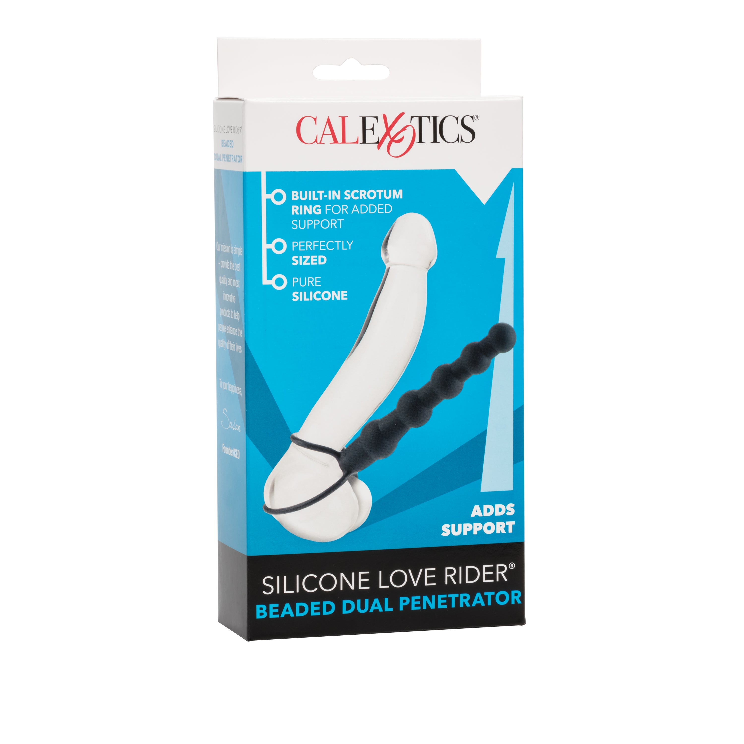 Silicone Love Rider® Beaded Dual Penetrator™