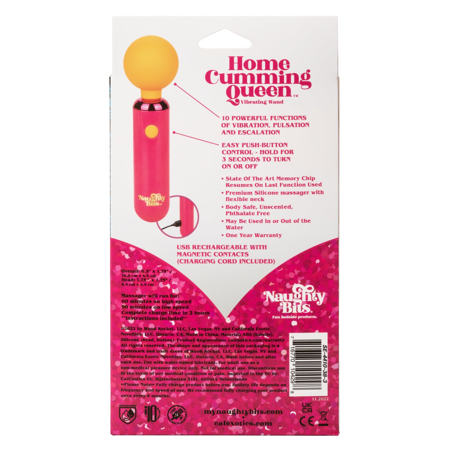 Naughty Bits® Home Cumming Queen™ Vibrating Wand