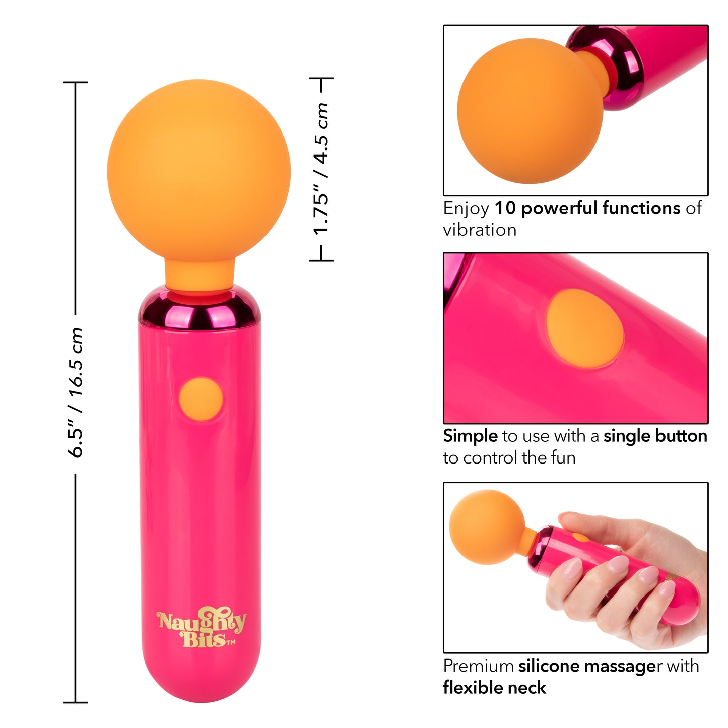 Naughty Bits® Home Cumming Queen™ Vibrating Wand