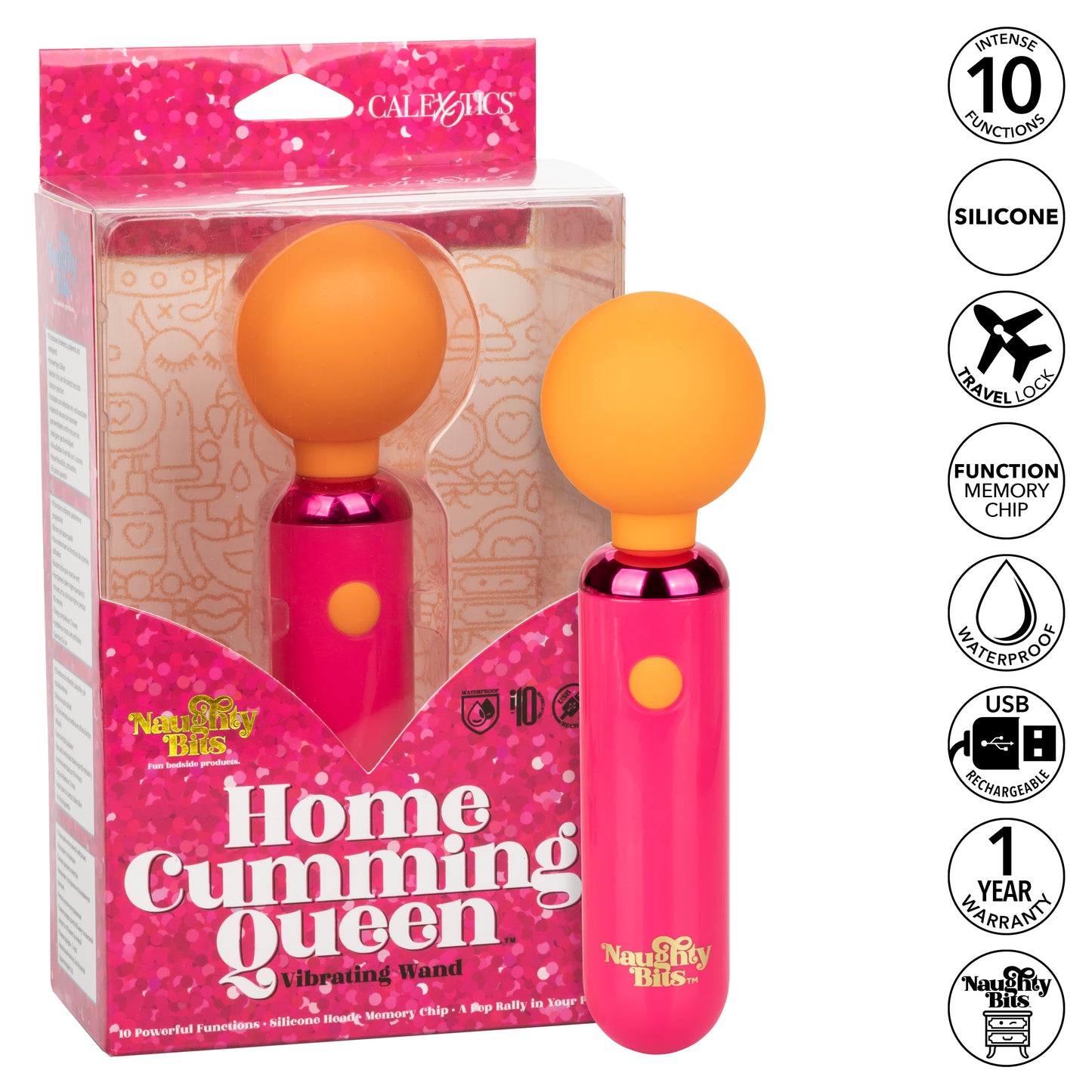 Naughty Bits® Home Cumming Queen™ Vibrating Wand