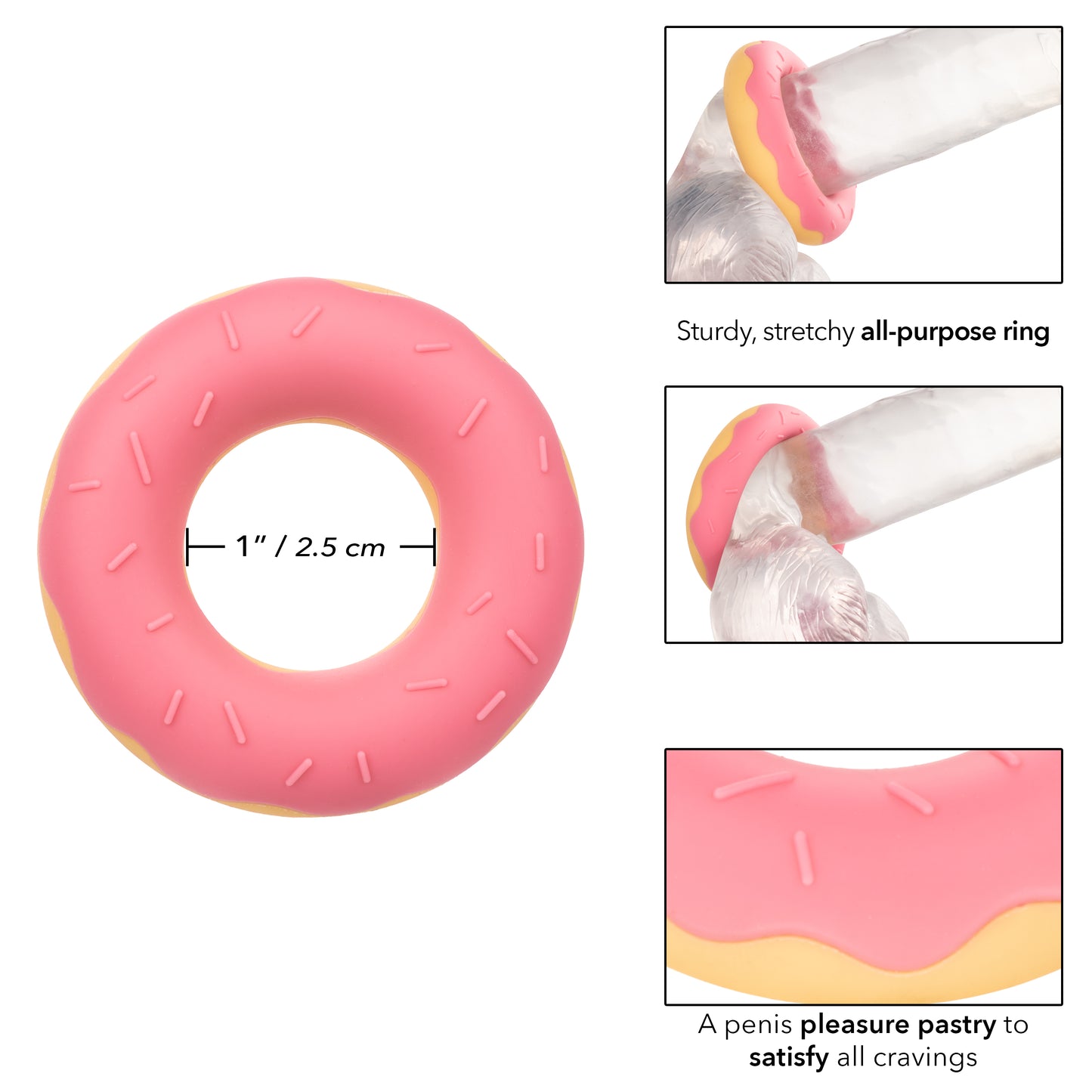 Naughty Bits® Dickin’ Donuts Silicone Donut Cock Ring