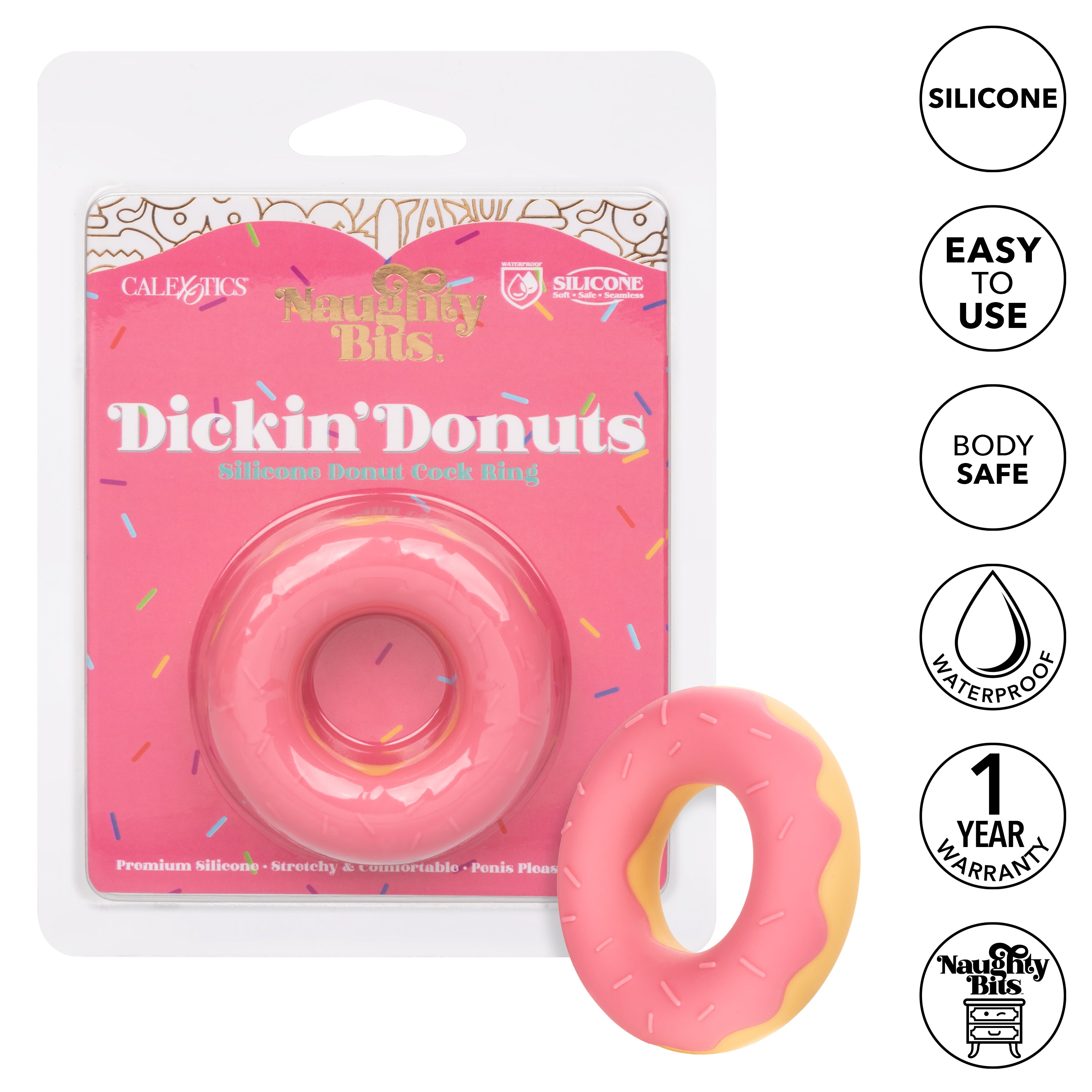 Naughty Bits® Dickin’ Donuts Silicone Donut Cock Ring
