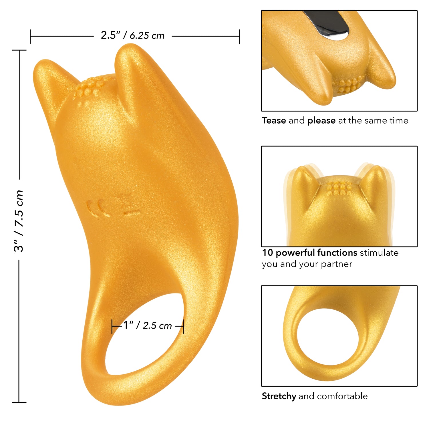Naughty Bits® Horny AF™ Vibrating Cock Ring
