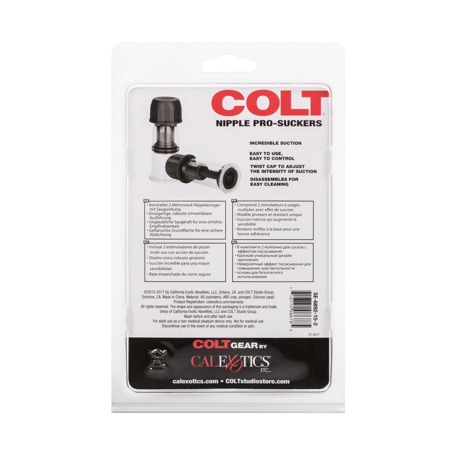 COLT® Nipple Pro-Suckers - Black