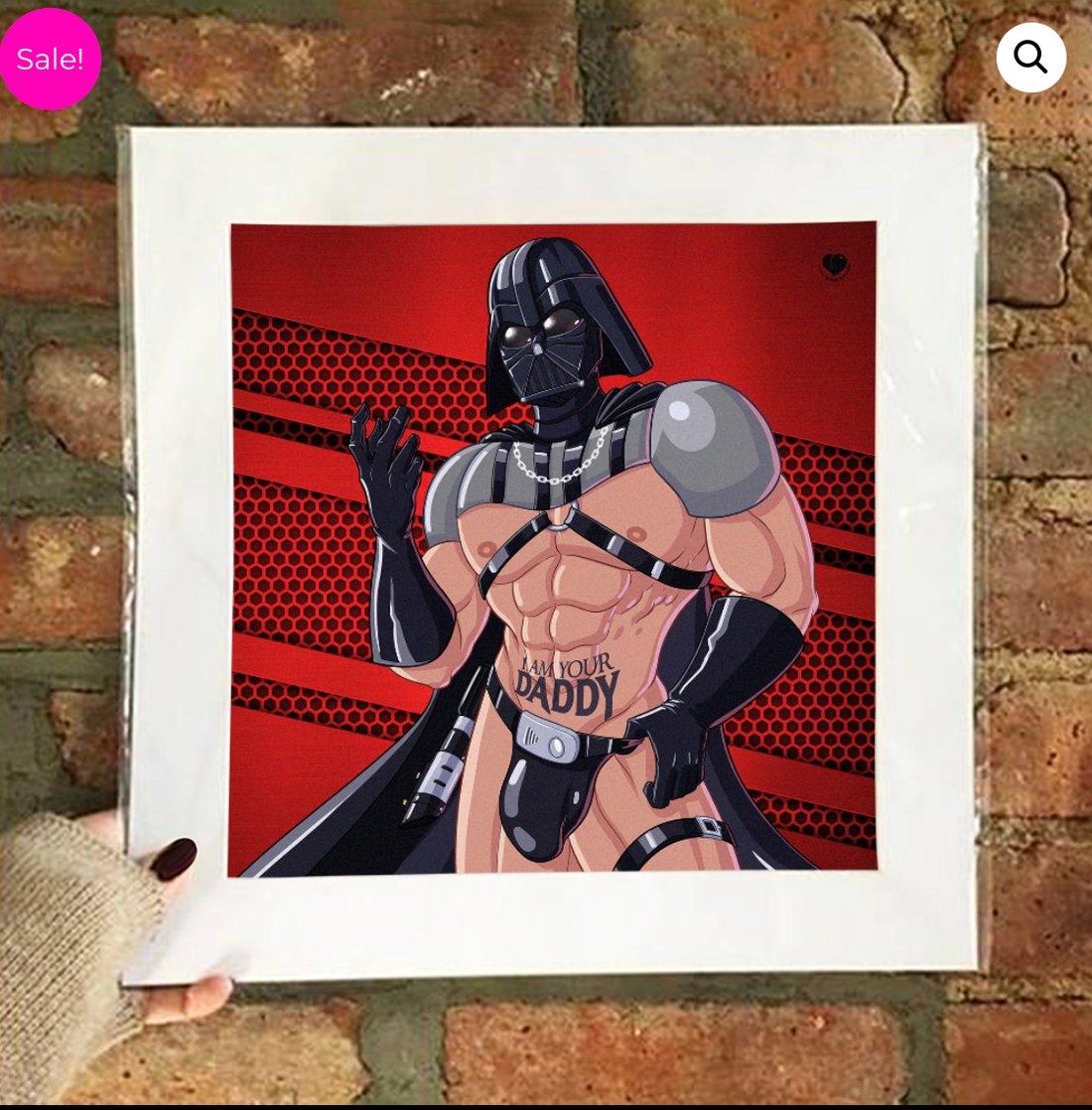 Small Matted Poster Dudes - Daddy Vader