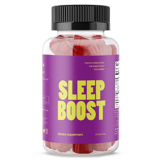 VB Health Sleep Boost Gummies - Natural Melatonin & Passiflora Extract Sleep Aid (60 Gummies)