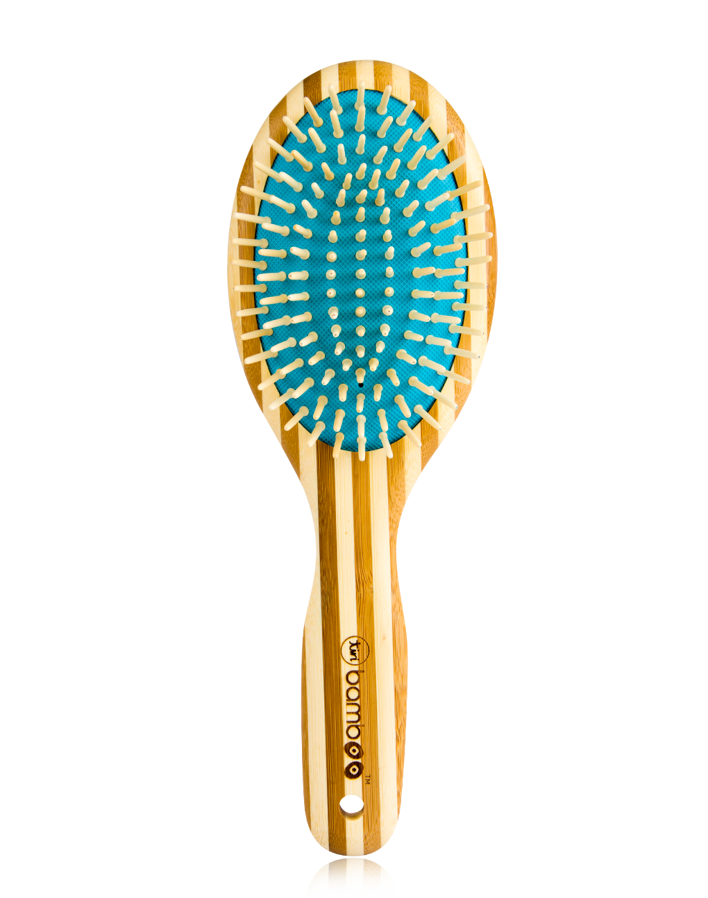 Sustainable Bamboo Brush with Natural Bristles - Turquoise