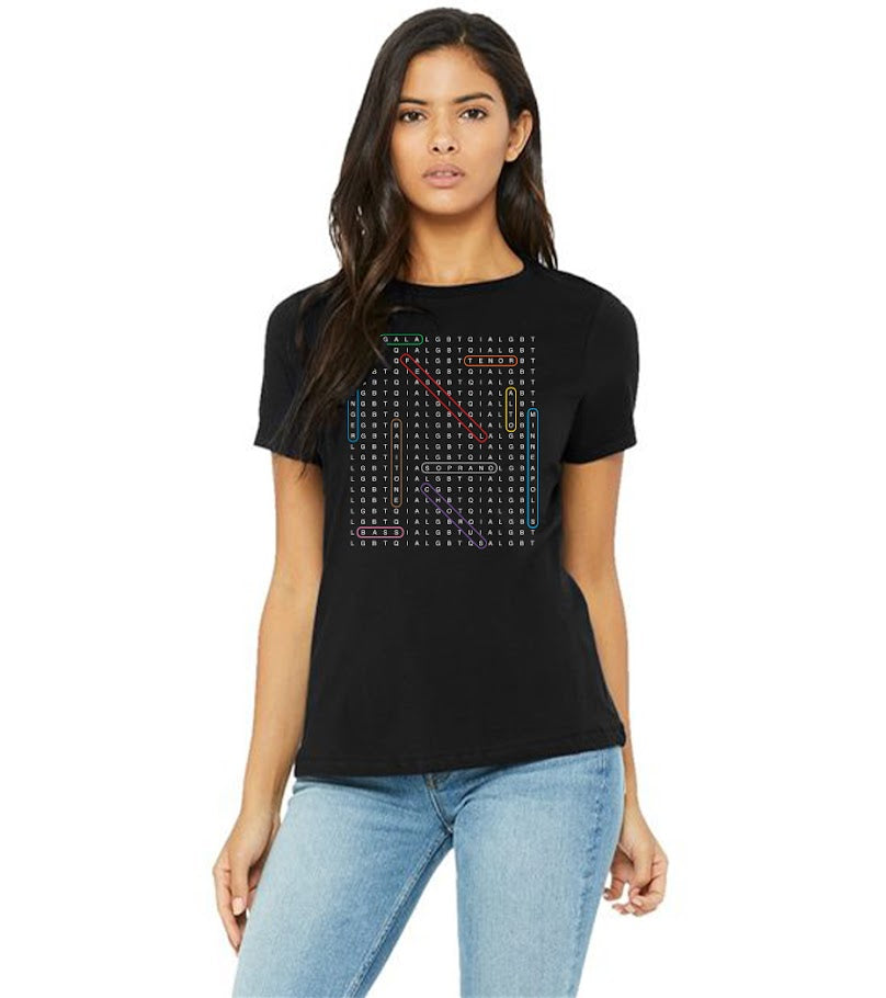 GALA Word Search T with GALA Logo on Back