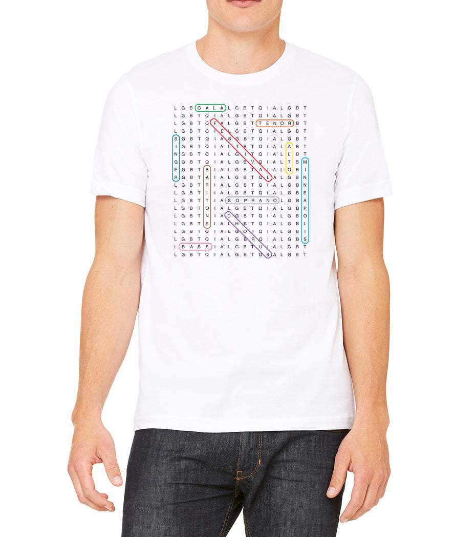 GALA Word Search T with GALA Logo on Back