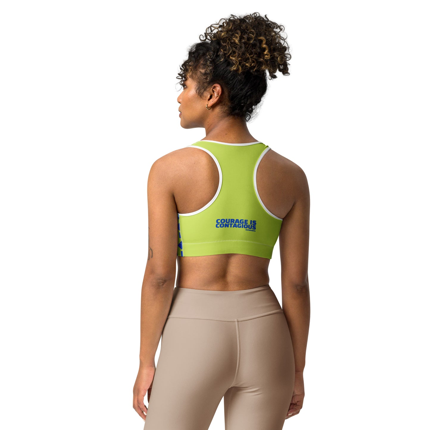 "Courage Is Contagious" Sports Bra