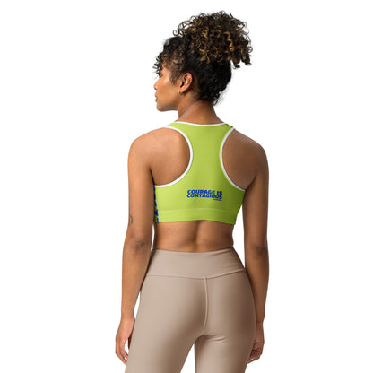 "Courage Is Contagious" Sports Bra