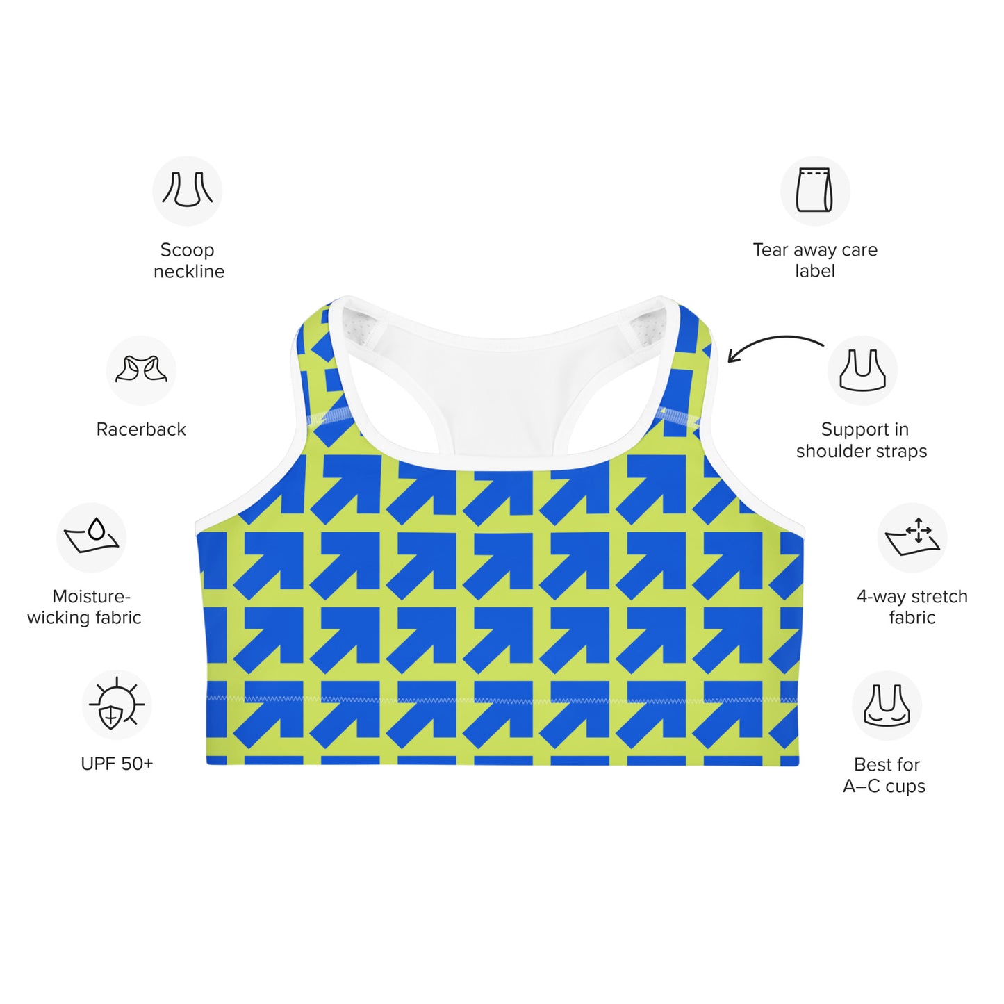 "Courage Is Contagious" Sports Bra