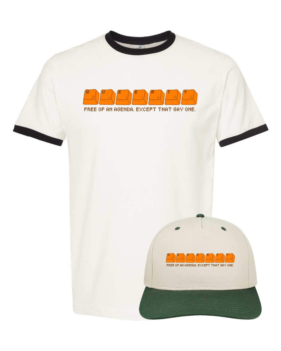 Queerty 20th Anniversary Retro Cap + Tee Bundle